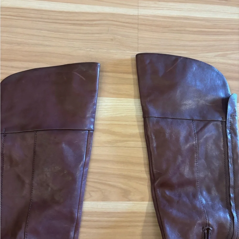 Franco Sarto Womens Battina Leather Wide Calf Knee-High Boots Size 6 New